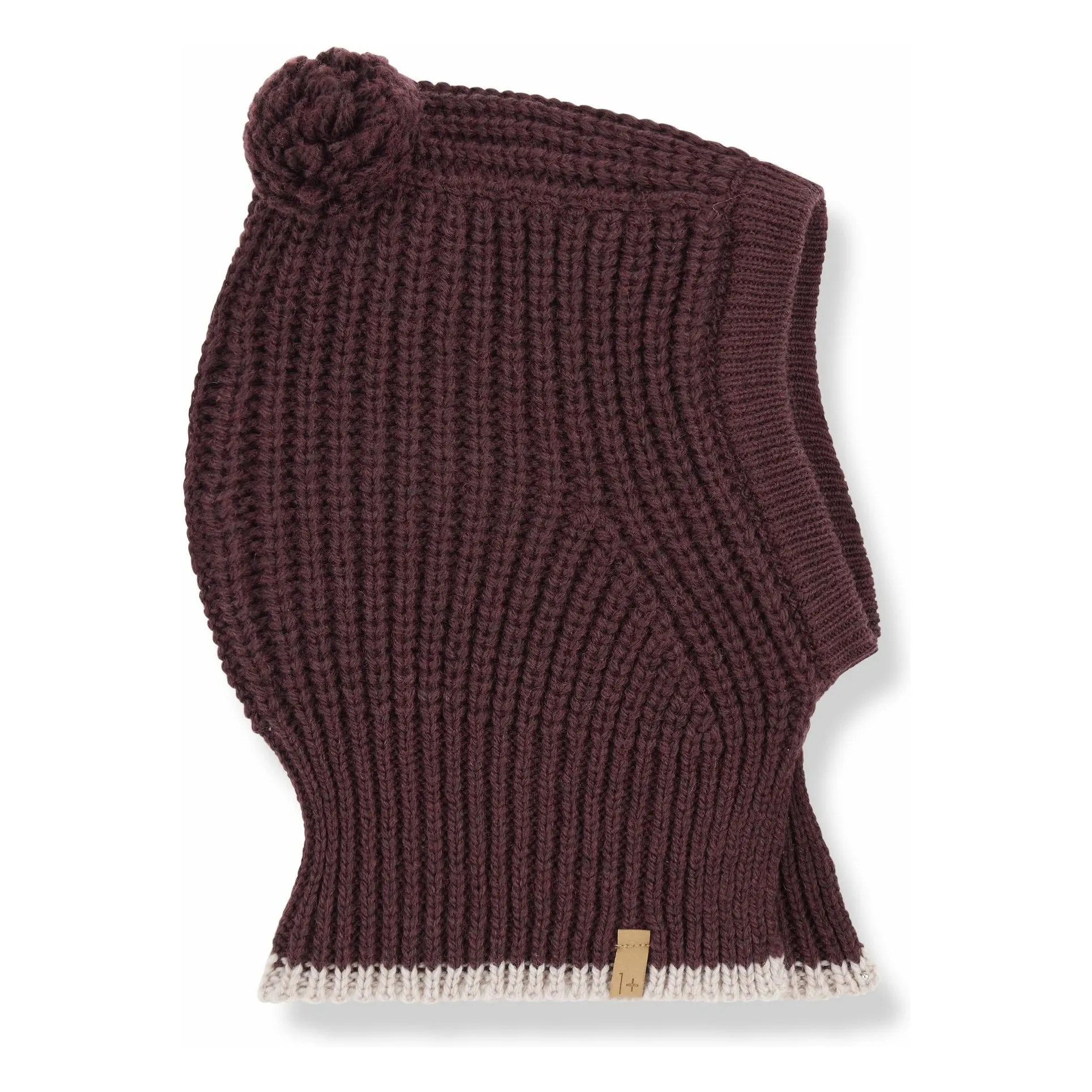 1+ In The Family Burgundy Ebbe Merino Wool Balaclava