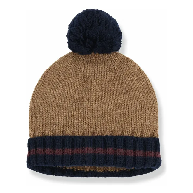 Bonnet Brian Laine Mérinos | Marron