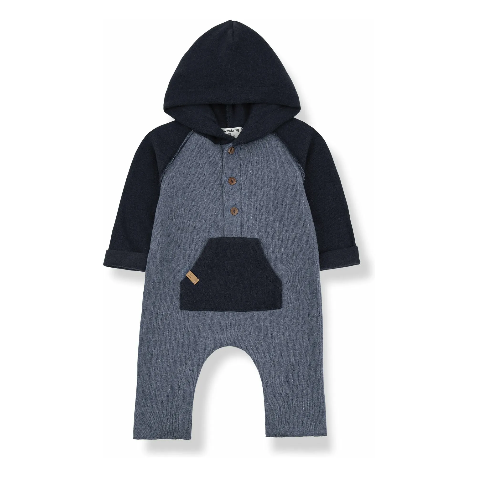1+ In The Family Grey Blue Ludvig Jumpsuit