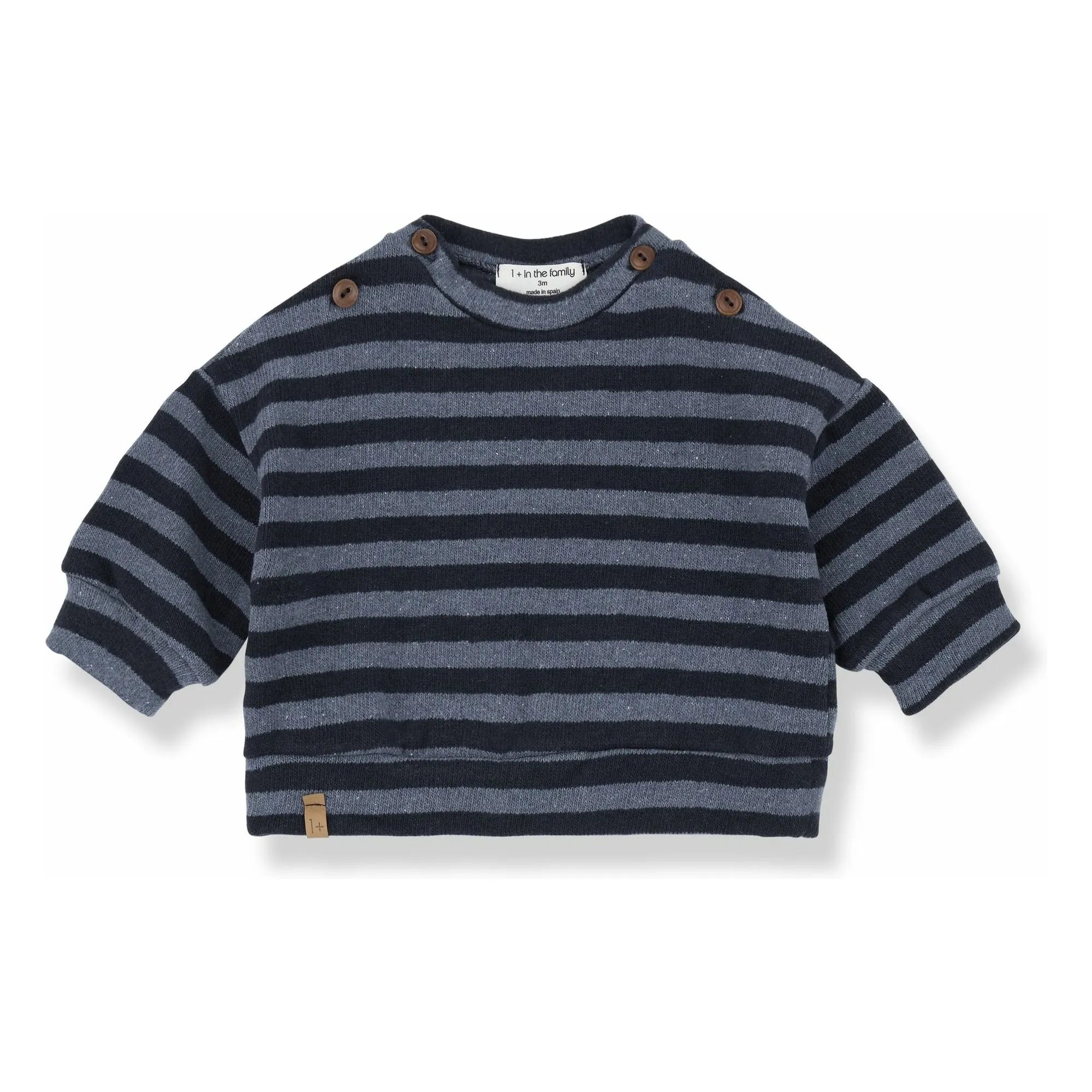1+ In The Family Grey Blue Dirk Sweatshirt