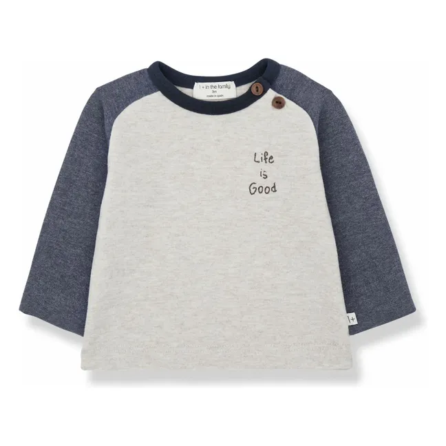 T-shirt Paul | Bleu chiné