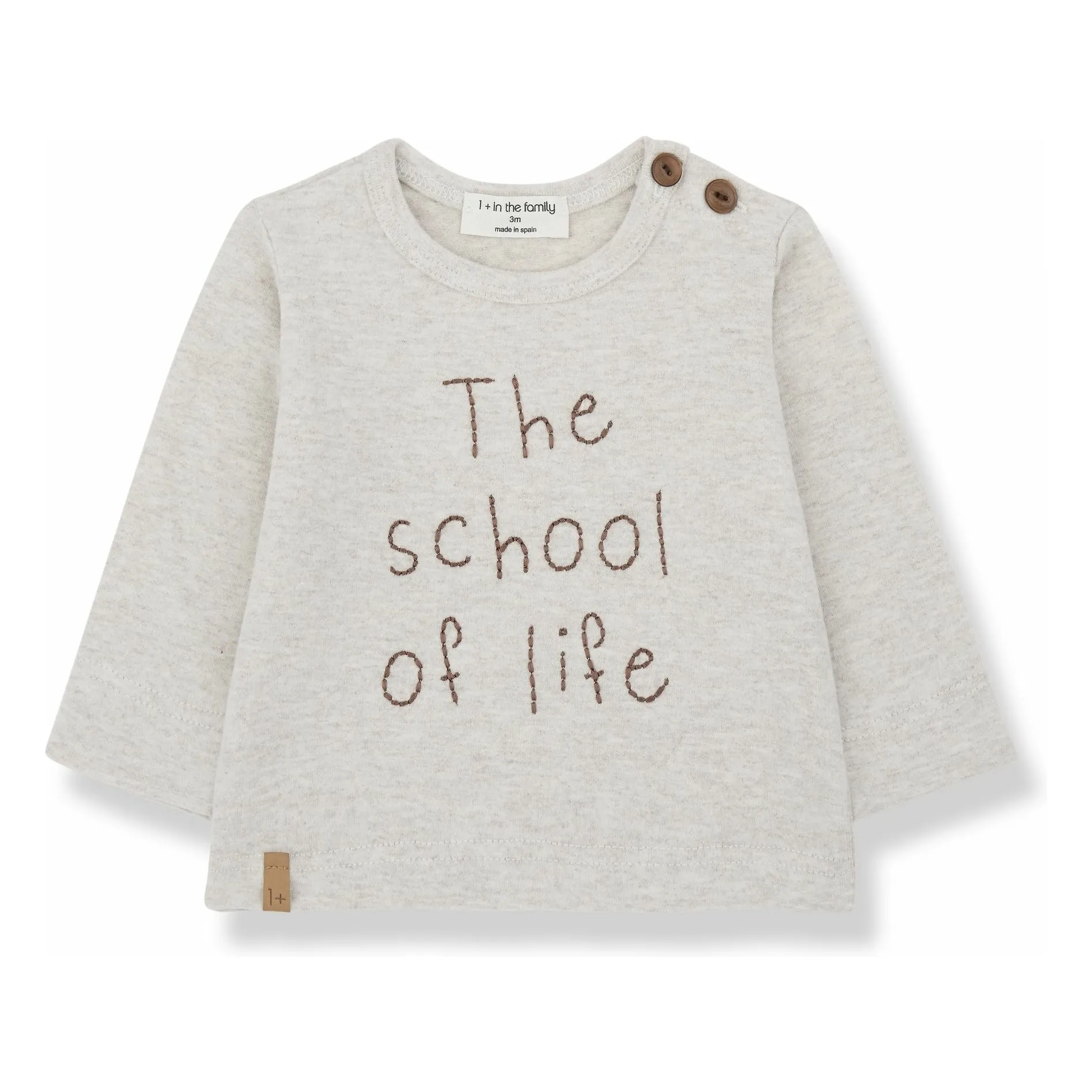 1+ In The Family Heather Beige Harald T-Shirt