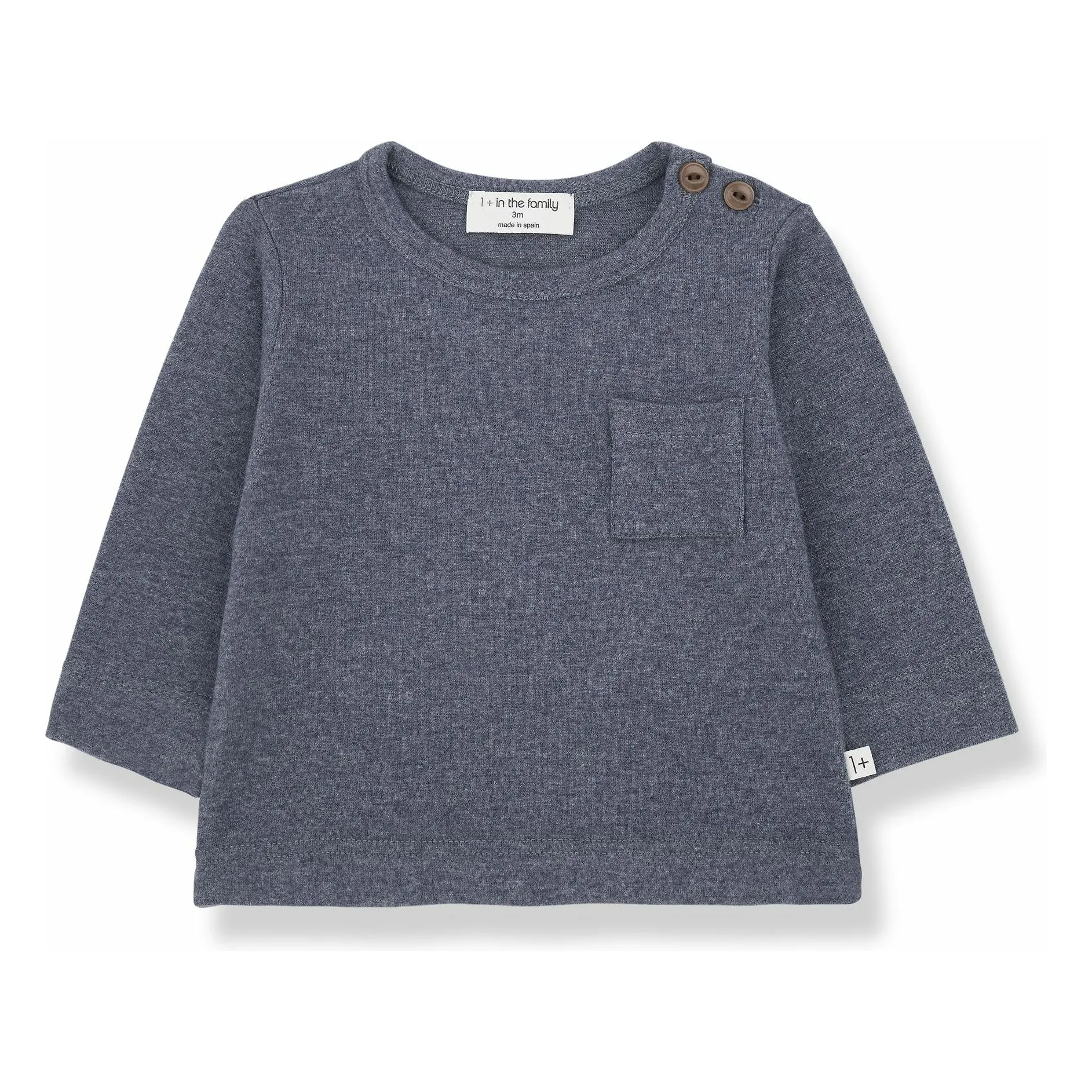 1+ In The Family Mottled Blue Oriol T-Shirt