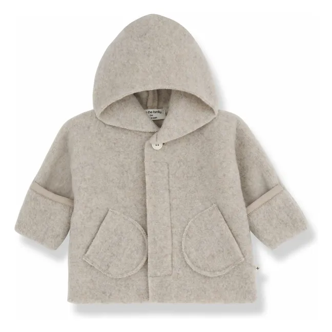 Chaqueta de fibra reciclada Jannick | Beige