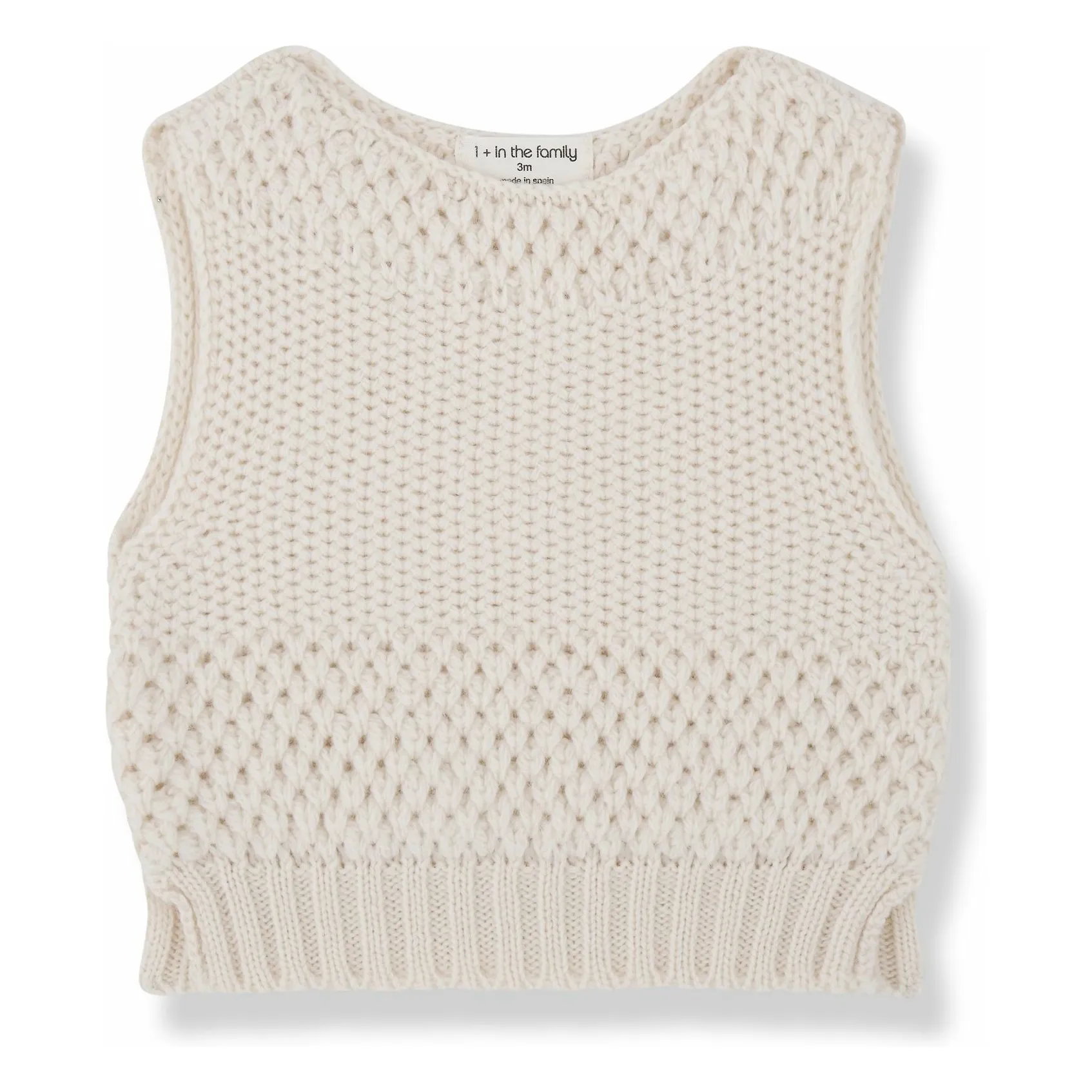 1+ In The Family Ecru Karin Merino Wool Sweater