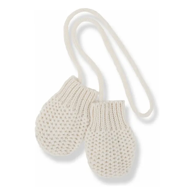 Guantes de media lana Merino | Crudo