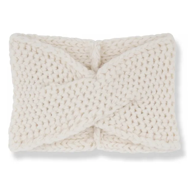 Diadema Amalie Mini de lana merina | Crudo