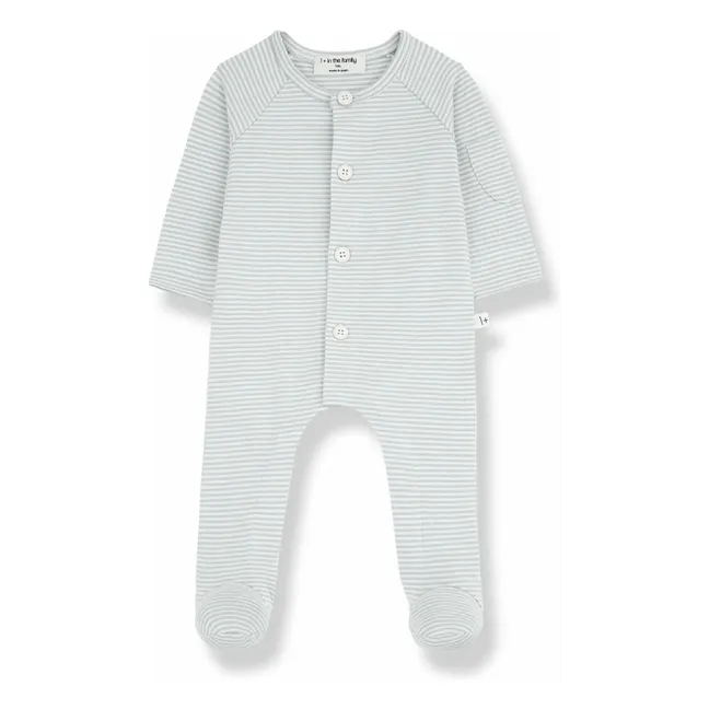 Pyjama Philipe Coton Bio | Bleu gris
