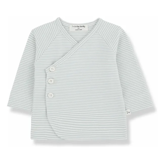 Camiseta Idara de algodón orgánico | Azul Gris