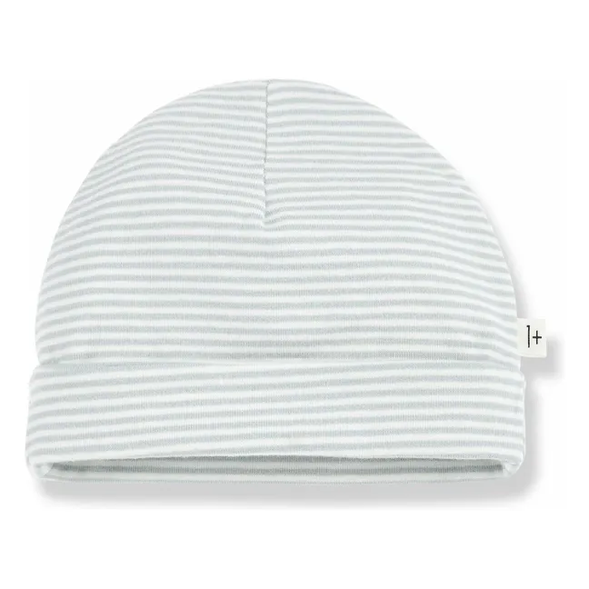 Gorro Gio de algodón orgánico | Azul Gris