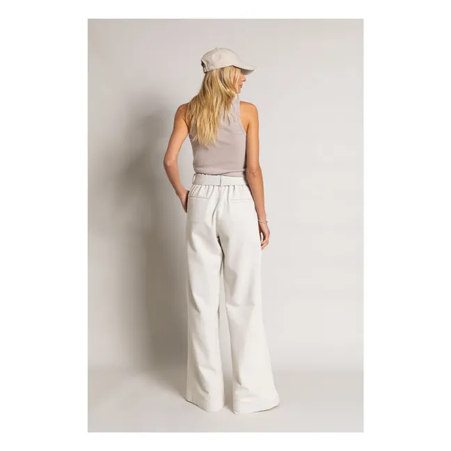 Geripptes Tank-Top Ayla Bio-Baumwolle | Mastic