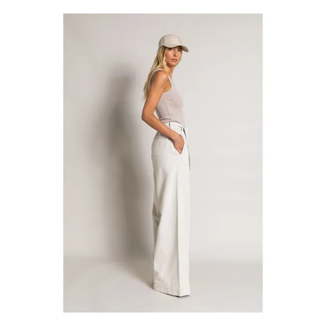 Geripptes Tank-Top Ayla Bio-Baumwolle | Mastic