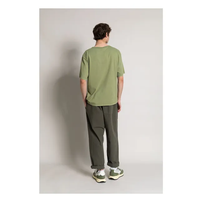 T-shirt in cotone organico Solal | Verde kaki chiaro