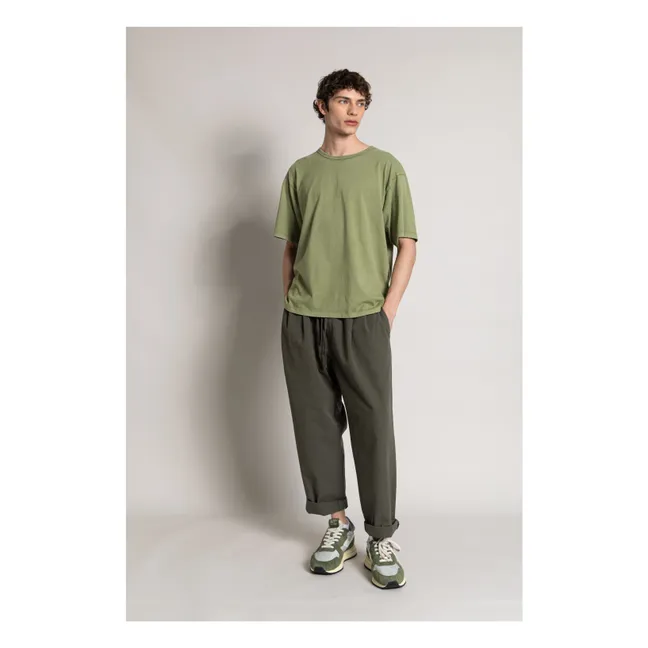 Camiseta Solal de algodón orgánico | Verde militare claro