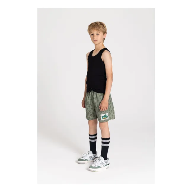 Short de Bain Freeboy | Vert kaki