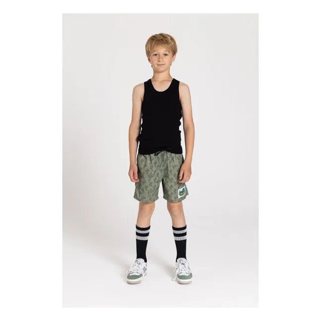 Short de Bain Freeboy | Vert kaki