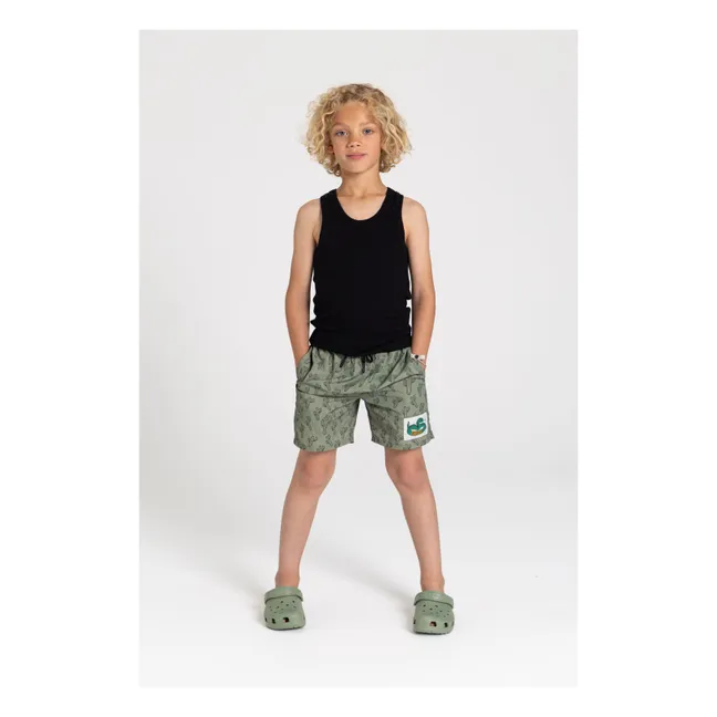 Short de Bain Freeboy | Vert kaki