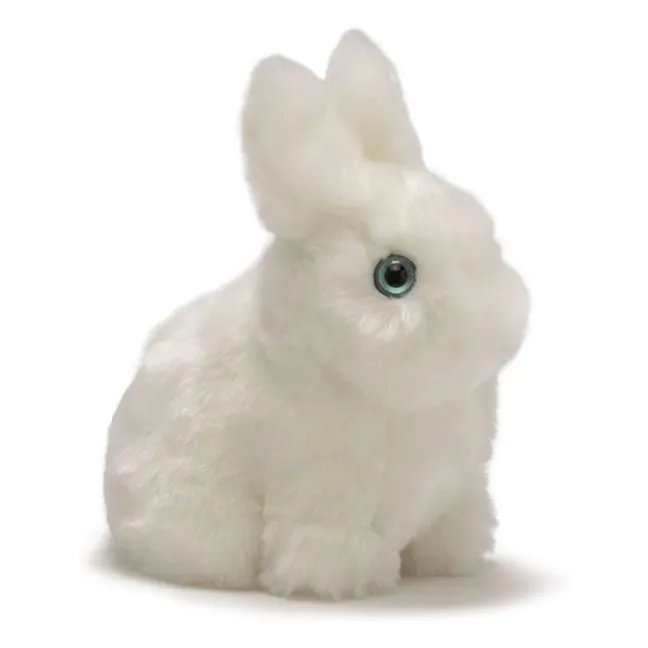 Peluche Lapin Léon 15 cm | Blanc