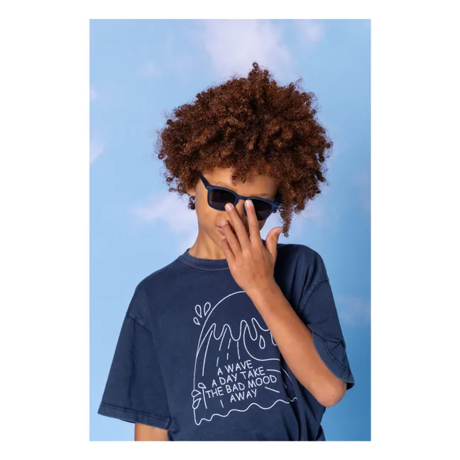 Finn organic cotton T-shirt | Navy blue