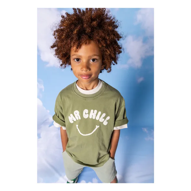 Finn organic cotton T-shirt | Khaki