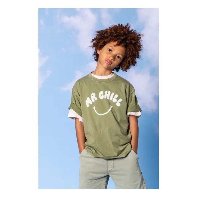 Finn organic cotton T-shirt | Khaki