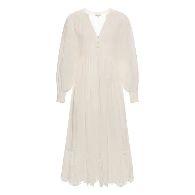 Pantaloni in viscosa a gamba larga | Bianco