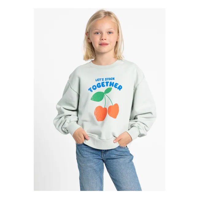 Sweat Alba Coton Bio | Vert céladon