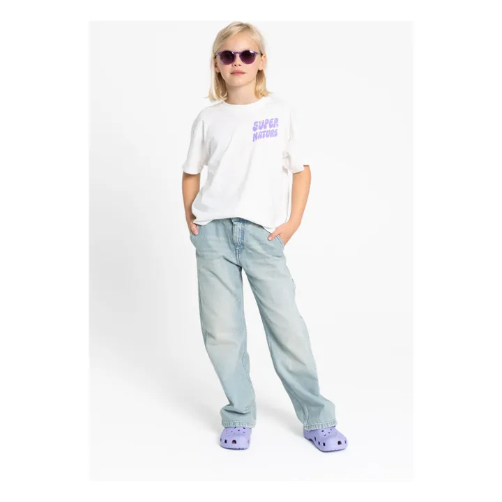 Camiseta Luna de algodón orgánico | Blanco Roto- Imagen del producto n°5