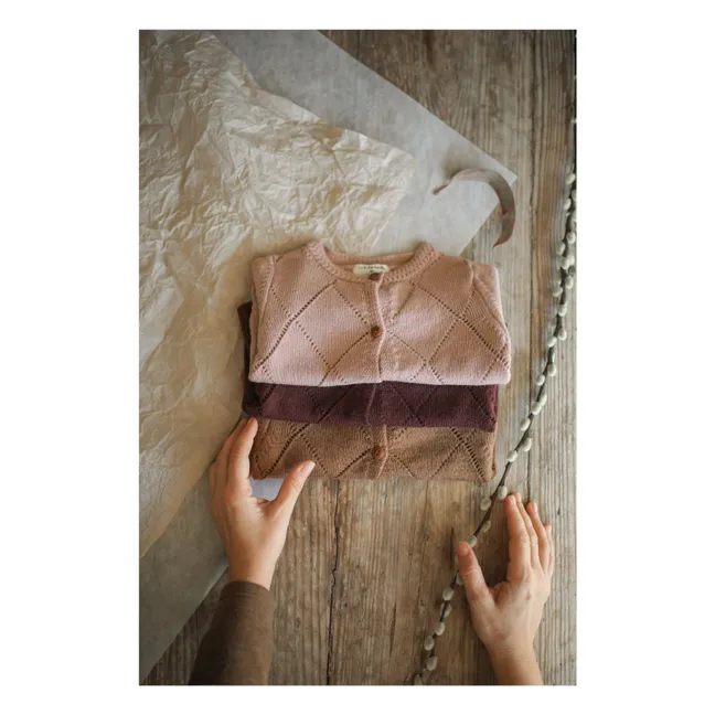 Cardigan Nanna Laine Mérinos | Bordeaux