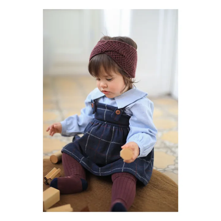 Diadema de lana merina Amalie | Burdeos- Imagen del producto n°2