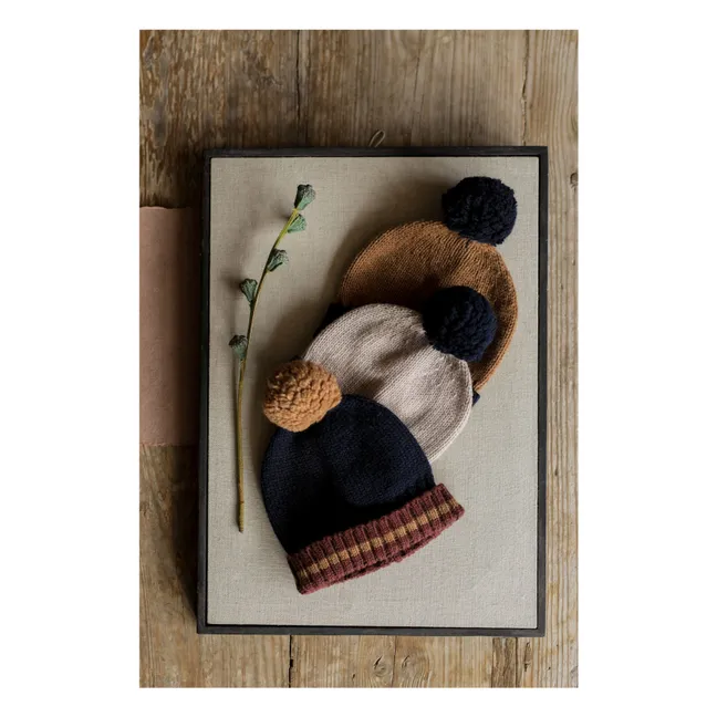 Bonnet Brian Laine Mérinos | Marron