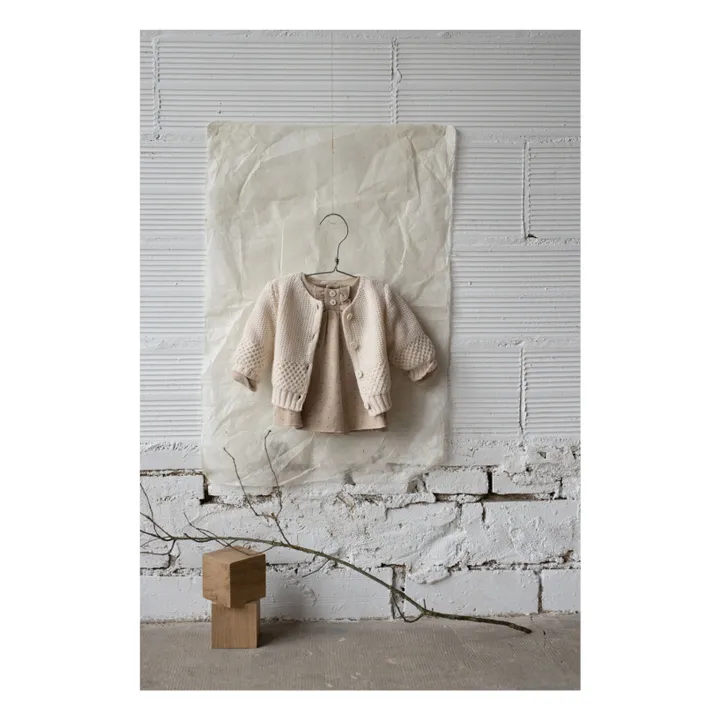 Minicárdigan de lana merina Malene | Crudo- Imagen del producto n°1