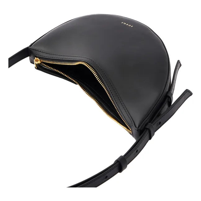 Borsa Wino Mini in pelle | Nero