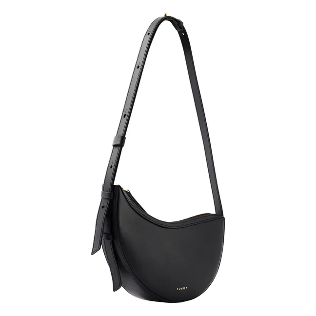 Borsa Wino Mini in pelle | Nero