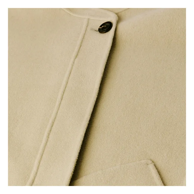Veste Sans Manches Adeline Laine | Craie