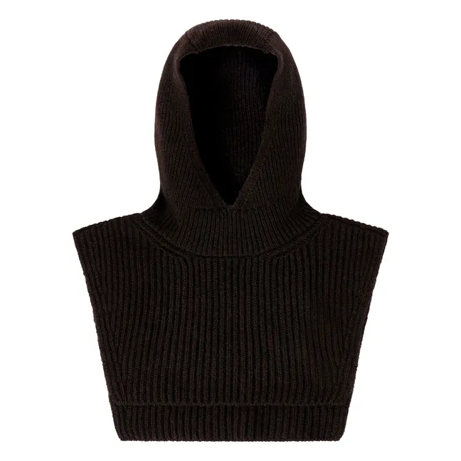 Southern balaclava Merino wool | Chocolate