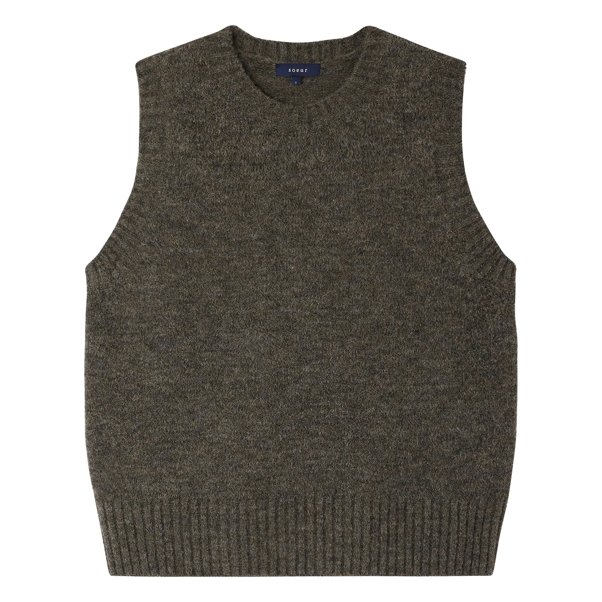 Soeur Heather Grey Namaste Sleeveless Sweater