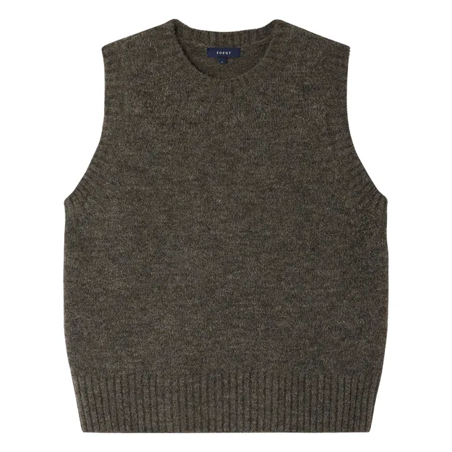 Pull Sans Manches Namaste | Gris chiné