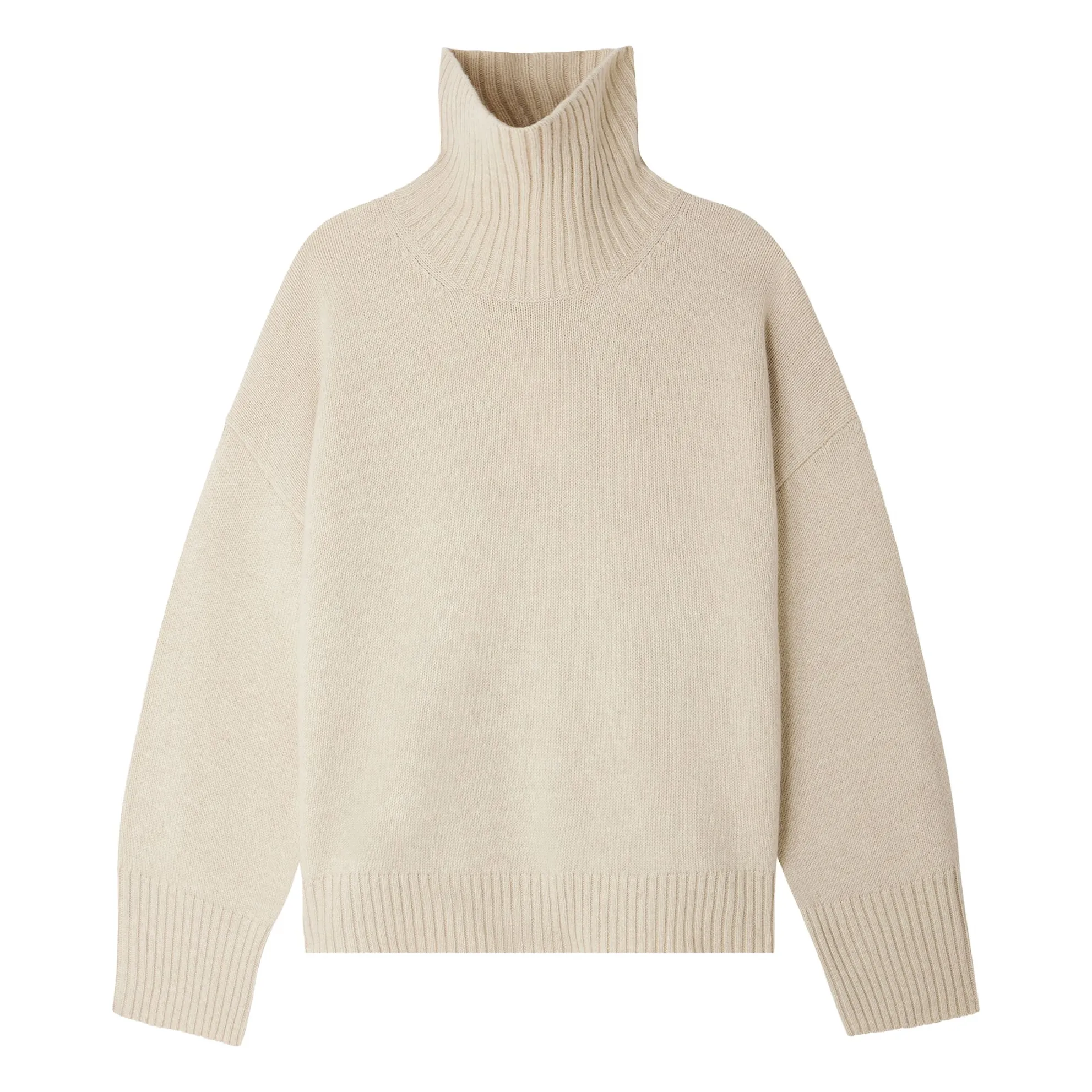 Soeur Heather White William Merino Wool Sweater