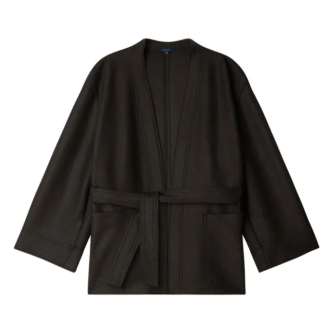 Veste Balme Laine Vierge | Vert foncé