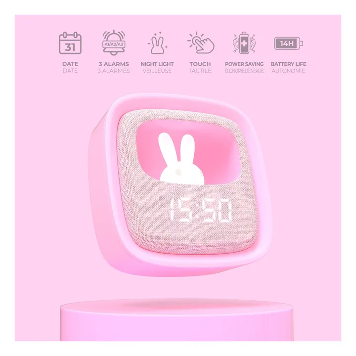 Réveil multifonction Billy | Marshmallow- Image produit n°4