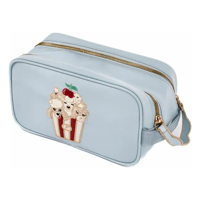 Trousse de Toilette Popcorn | Bleu Clair