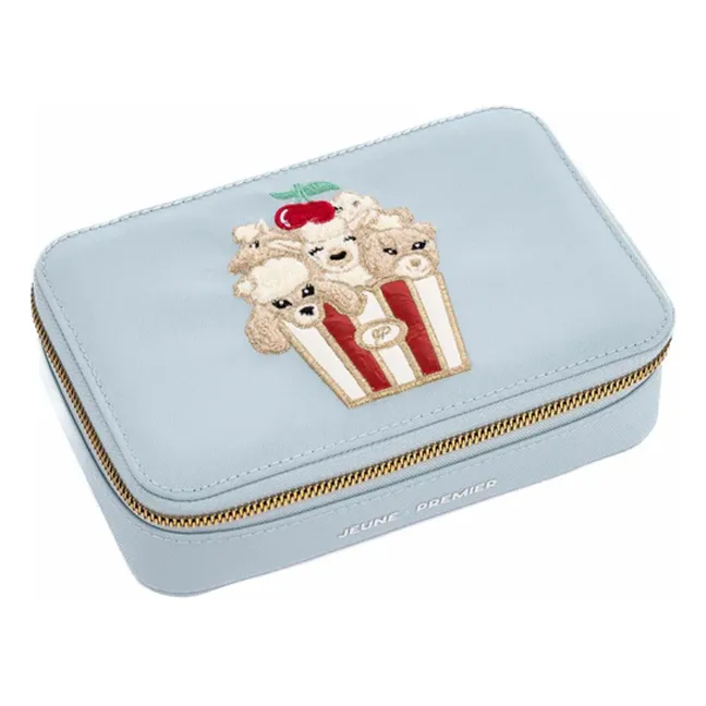 Trousse Large Popcorn | Bleu Clair