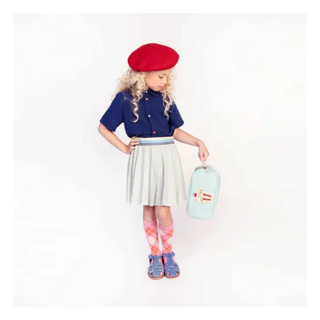 Trousse de Toilette Popcorn | Bleu Clair