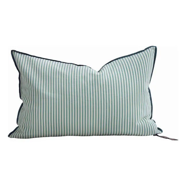Coussin Vice Versa en toile Portofino | Aqua