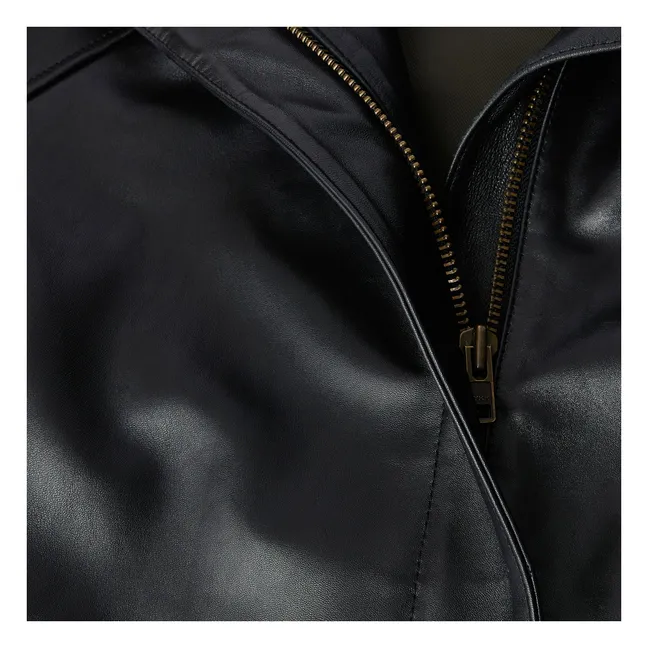 Veste Gamma Cuir | Noir