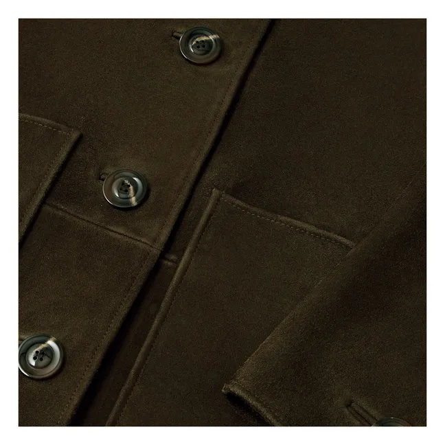 Veste Vincenzo Cuir | Kaki foncé