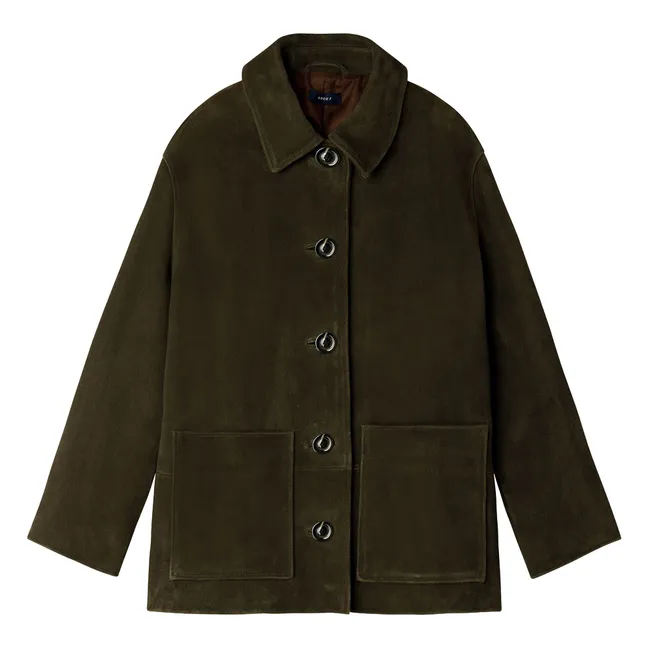 Veste Vincenzo Cuir | Kaki foncé