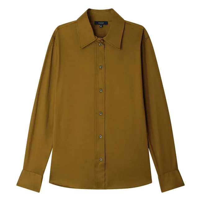 Faust organic cotton shirt | Khaki