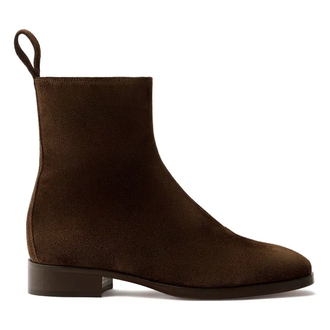 Boots West Croûte de Cuir | Marron